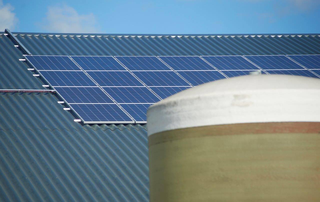 Alle staldaken zijn asbestvrij. Ook heeft hij zoveel zonnepanelen geïnstalleerd dat het bedrijf energieneutraal is. Er is zelfs nog dakacpaciteit over. 