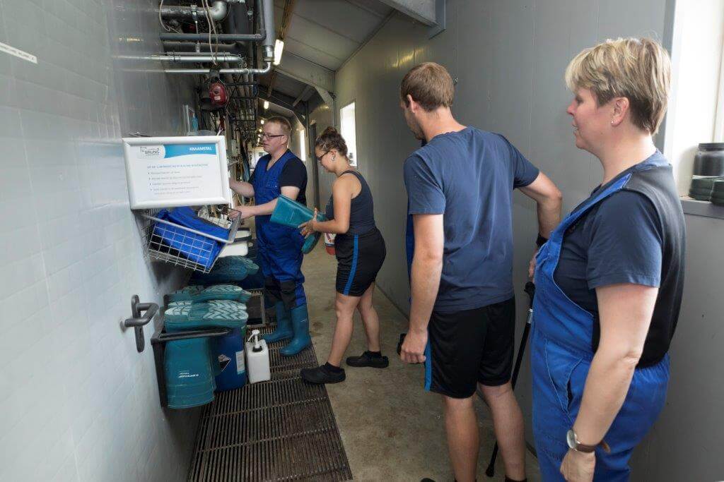 De hygiëneregels zijn uiteraard een belangrijk onderdeel van de cursus. 