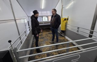 Links Peg Söderberg rechts Math Lemmens van Stadsboerderij 