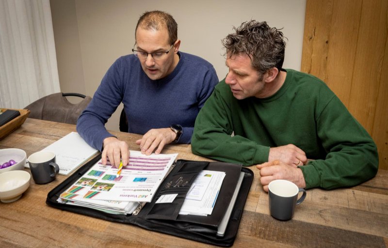 Jan-Willem van de Lagemaat spart met Wilco Bos van ABZ De Samenwerking.