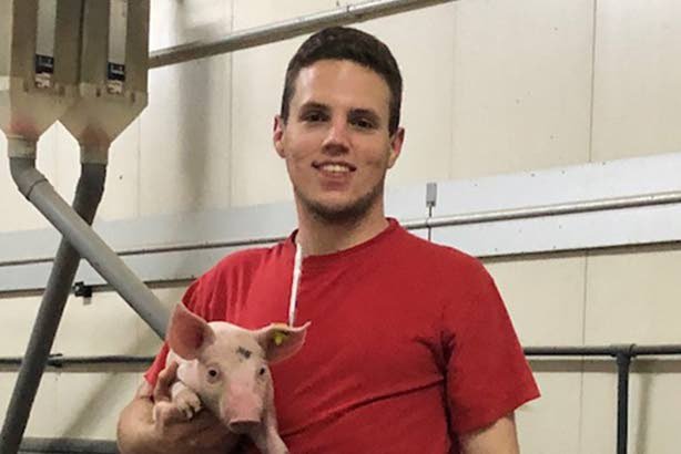 Tom Haasen, student Dier- en veehouderij bij HAS green academy Den Bosch