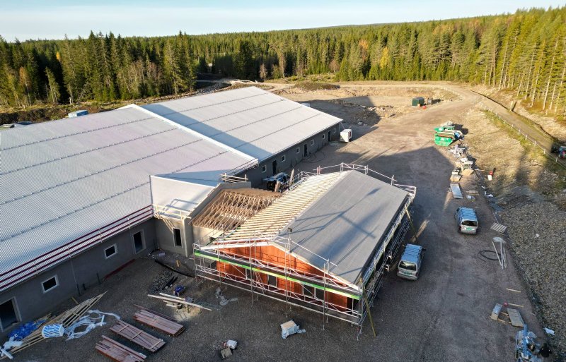 In Noorwegen vordert de bouw van het nieuwe testcentrum gestaag.
